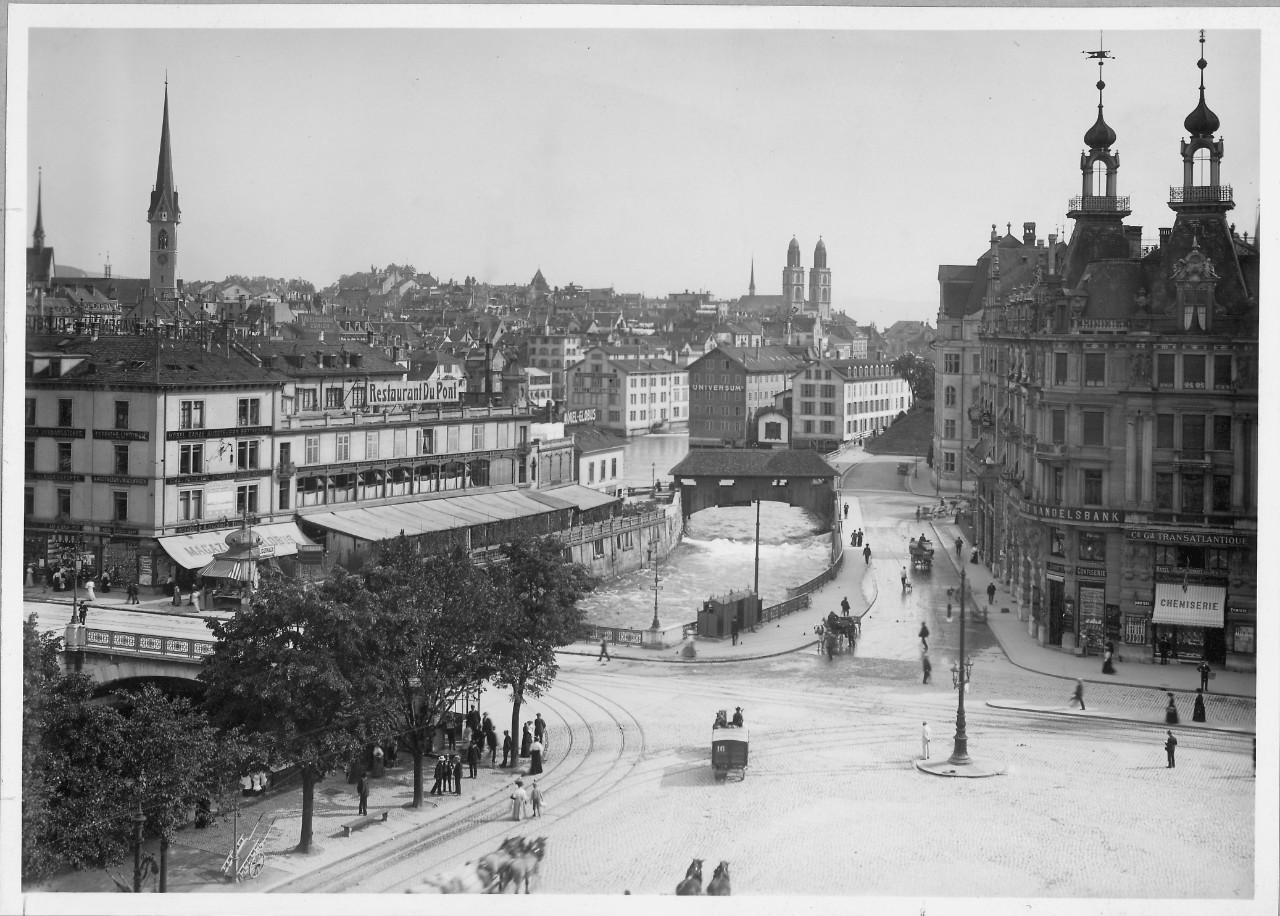 Bahnhofquai ca. 1905 – BAZ Archiv      